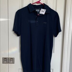 American Eagle Outfitters Men's Dark Blue Polo
